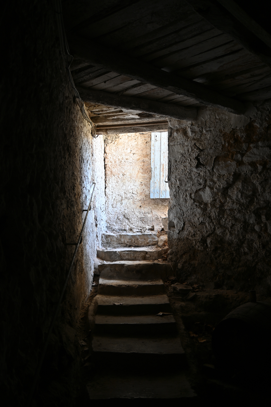 Photo existant escalier garage viticole